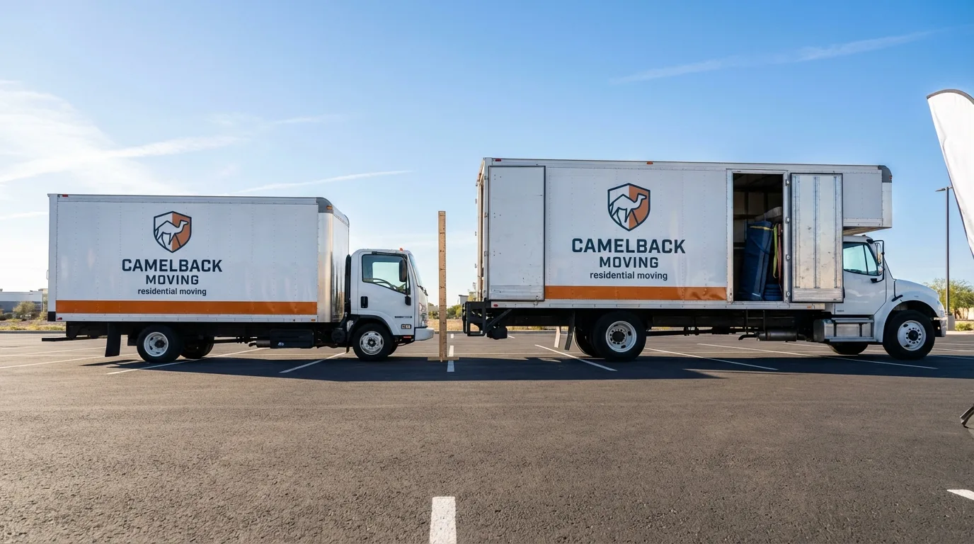 Moving truck size capacity guide in Safford